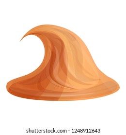 Peanut butter cream icon. Cartoon of peanut butter cream vector icon for web design isolated on white background