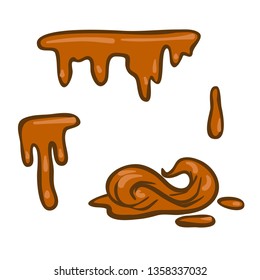 Peanut butter doodle vector icon. Cartoon illustration of peanut icon for web design. Nuts hand drawn emblems and labels isoleted on white backgraund