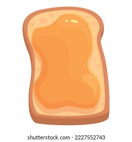 Peanut butter icon cartoon vector. Spread bread. Cream food