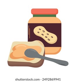 Peanut butter icon clipart avatar logtotype isolated vector illustration