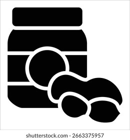 Erdnussbutter-Icon-Element für Design