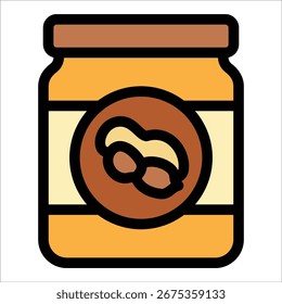 Erdnussbutter-Icon-Element für Design