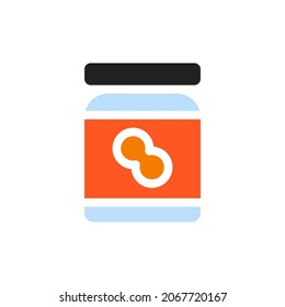 peanut butter icon illustration vector graphic