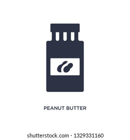 peanut butter icon. Simple element illustration from fast food concept. peanut butter editable symbol design on white background. Can be use for web and mobile.