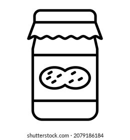 Peanut Butter icon vector image. Can also be used for web apps, mobile apps and print media.