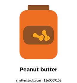 Peanut butter icon vector isolated on white background, Peanut butter transparent sign