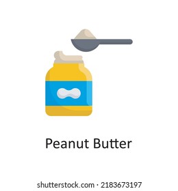 Peanut Butter vector flat Icon Design illustration. Miscellaneous Symbol on White background EPS 10 File