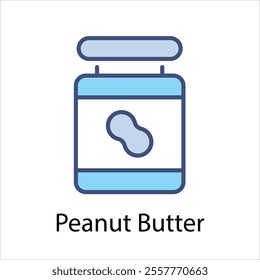 Peanut Butter vector icon stock illustration