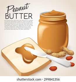Peanut Butter : Vector Illustration