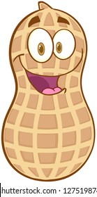 Peanut Cartoon Mascot Character