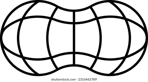 peanut cashew kernel fruit seed Outline