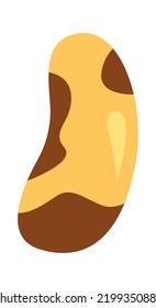 Maní en chocolate. Ilustración del vector