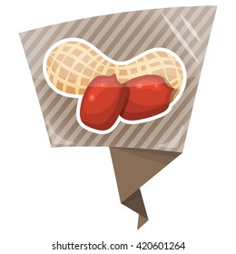 Peanut colorful icon