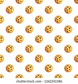 Peanut cookies pattern seamless vector repeat for any web design