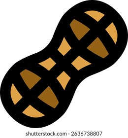 Peanut filled icon design style