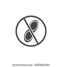 peanut free icon simple filled symbol vector