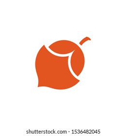 peanut geometric symbol logo vector