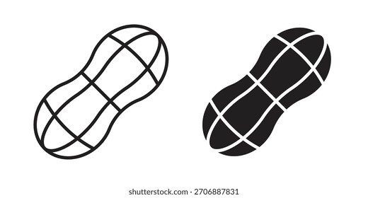 Peanut icon collection. modern simple icons for web