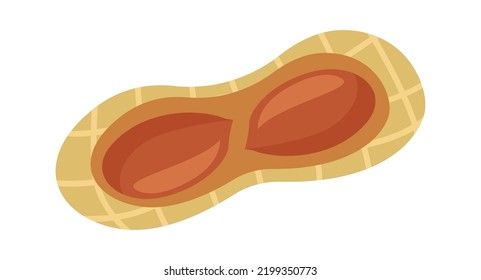 Peanut Icon. Healthy Food. Vector Illustration