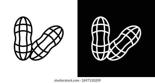 Peanut icon Logo. Vector Illustration. EPS Illustration.