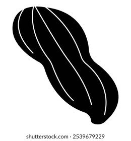 Vektorsymbol des Erdnussymbols. Mutter-Symbol