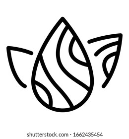 Peanut icon. Outline peanut vector icon for web design isolated on white background
