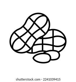 Peanut icon. sign for mobile concept and web design. vector illustration