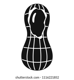 Peanut icon. Simple illustration of peanut vector icon for web design isolated on white background