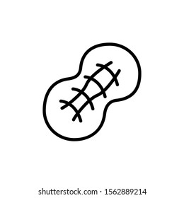 peanut icon vector illustration logo template for many purpose. Isolated on white background.