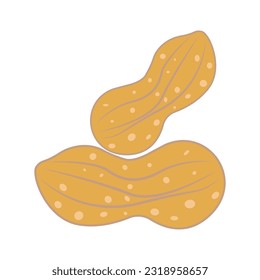 Peanut icon vector illustration symbol design