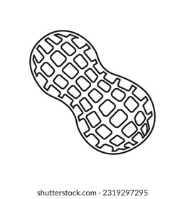 Peanut icon vector illustration symbol design