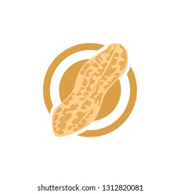 Peanut icon vector image