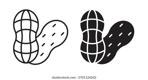 Peanut icon vector, Symbol, logo illustrations