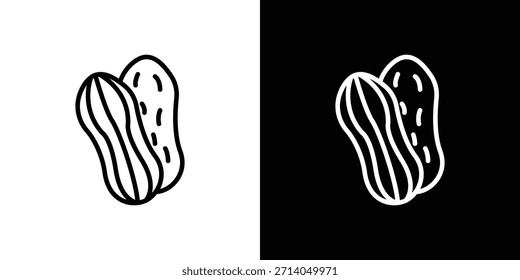 Peanut icon vector, Symbol, logo illustrations