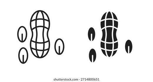 Peanut icon vector, Symbol, logo illustrations