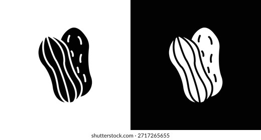 Peanut icon vector, Symbol, logo illustrations