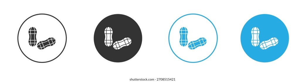Peanut icon For web, mobile.Vector Illustration
