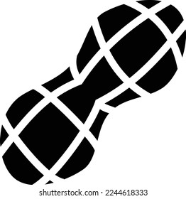 peanut illustration with flat style