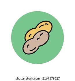 Peanut Isolated Vector icon which can easily modify or edit

