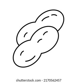 Peanut Isolated Vector icon which can easily modify or edit

