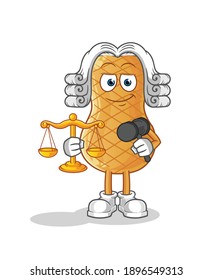 peanut lawyer cartoon. cartoon mascot vector