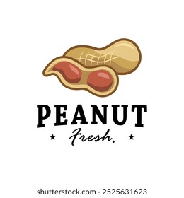peanut logo design vector illustration