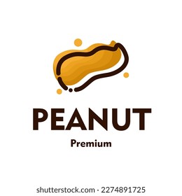 Peanut logo vector icon illustration
