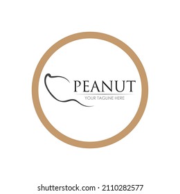 peanut logo vector illustration design template