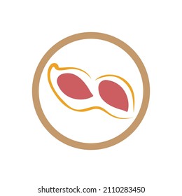 peanut logo vector illustration design template