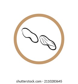 peanut logo vector illustration design template
