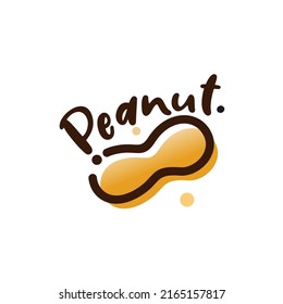 peanut logo vector template illustration