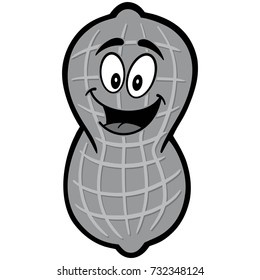 Peanut Mascot Illustration