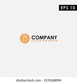 Peanut Of Ninja Logo Design Vector Template. Modern Design. Vector Illustration