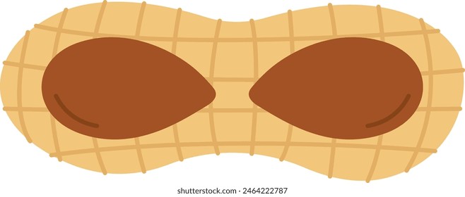 Ilustración vectorial del icono de tuerca de maní